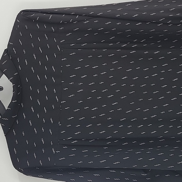 Chelsea & Theodore Black Blouse with White Pattern NWT - Picture 14 of 15